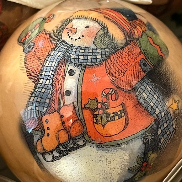 Warm Wishes Box Of 7 Christmas Snowman Ornaments - Picture 8 of 8